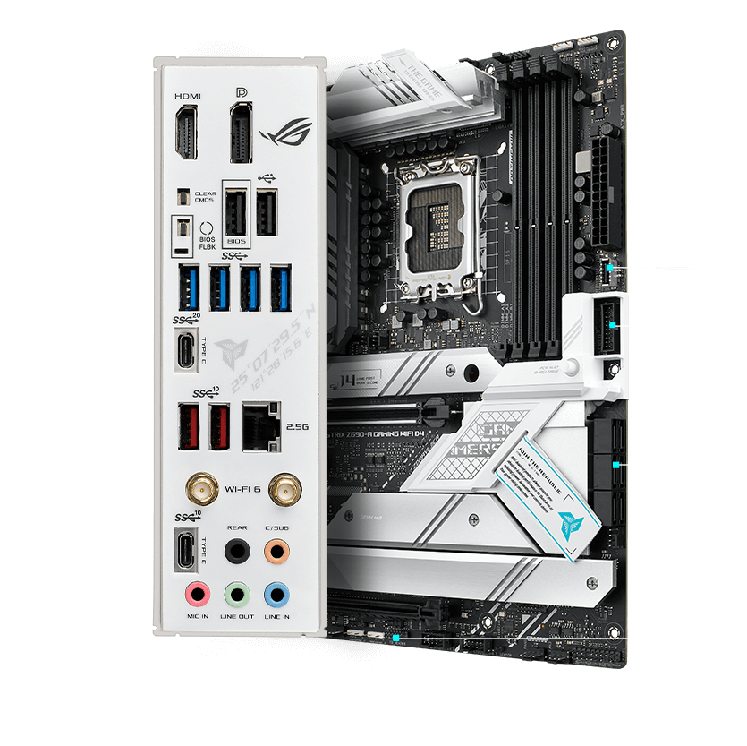 ROG Strix Z690-A Gaming WiFi D4 完整連線功能規格