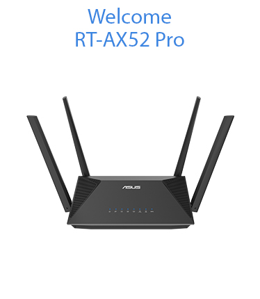 Startpagina op ASUS Router-app