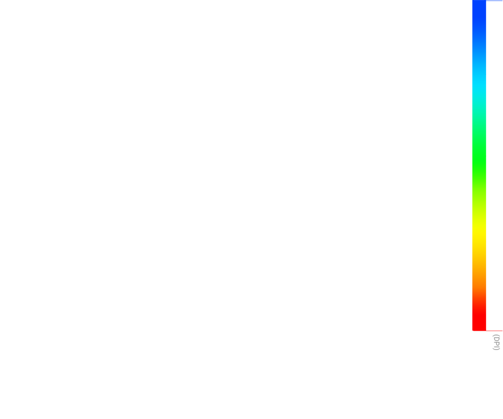 A short animation of a marker going down the RGB colour spectrum, showing the level of DPI the mouse is on.