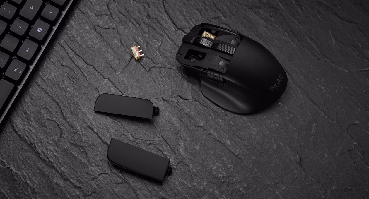 Image to show the mouse’s swappable switches.