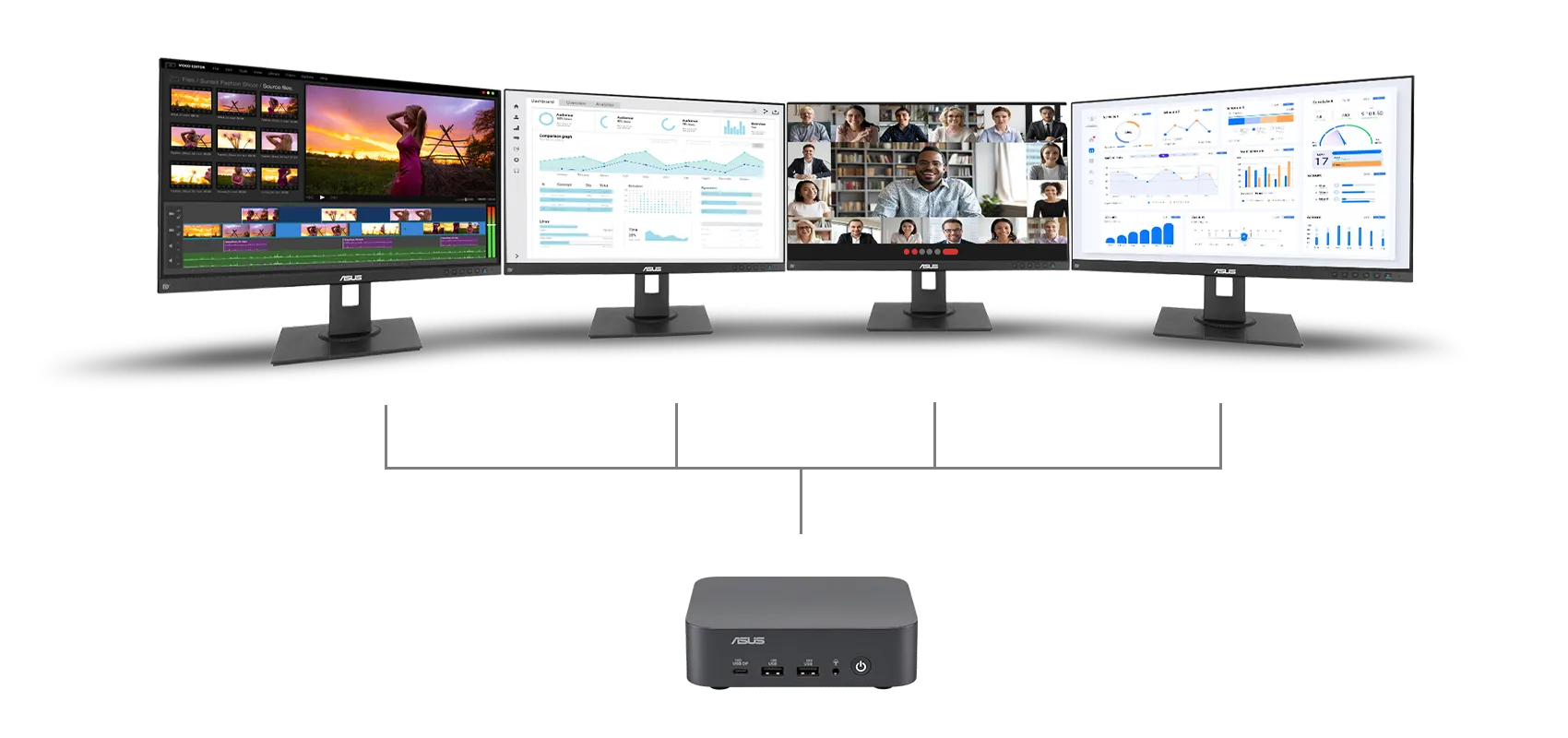 Multitask with Quad Display