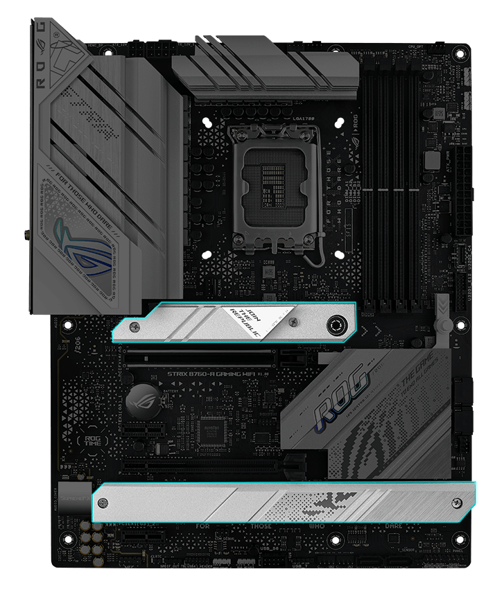 Strix B760-A M.2 Kühlkörper-Layout