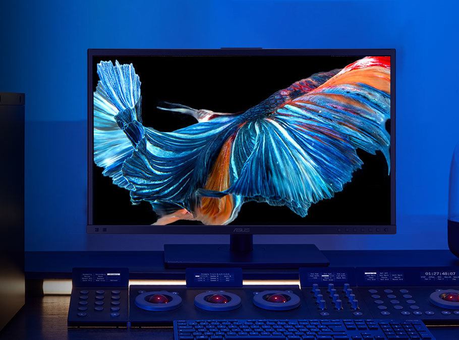 ProArt Display PA27DCE-K shows deepest possible black shade for a extremely crisp and clear image