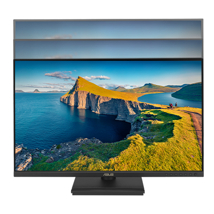 ASUS BE27AQG monitor has a height adjustment range of 0–130 mm