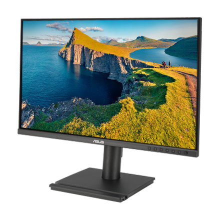 ASUS BE27AQG monitor can swivel 180° to the left and right