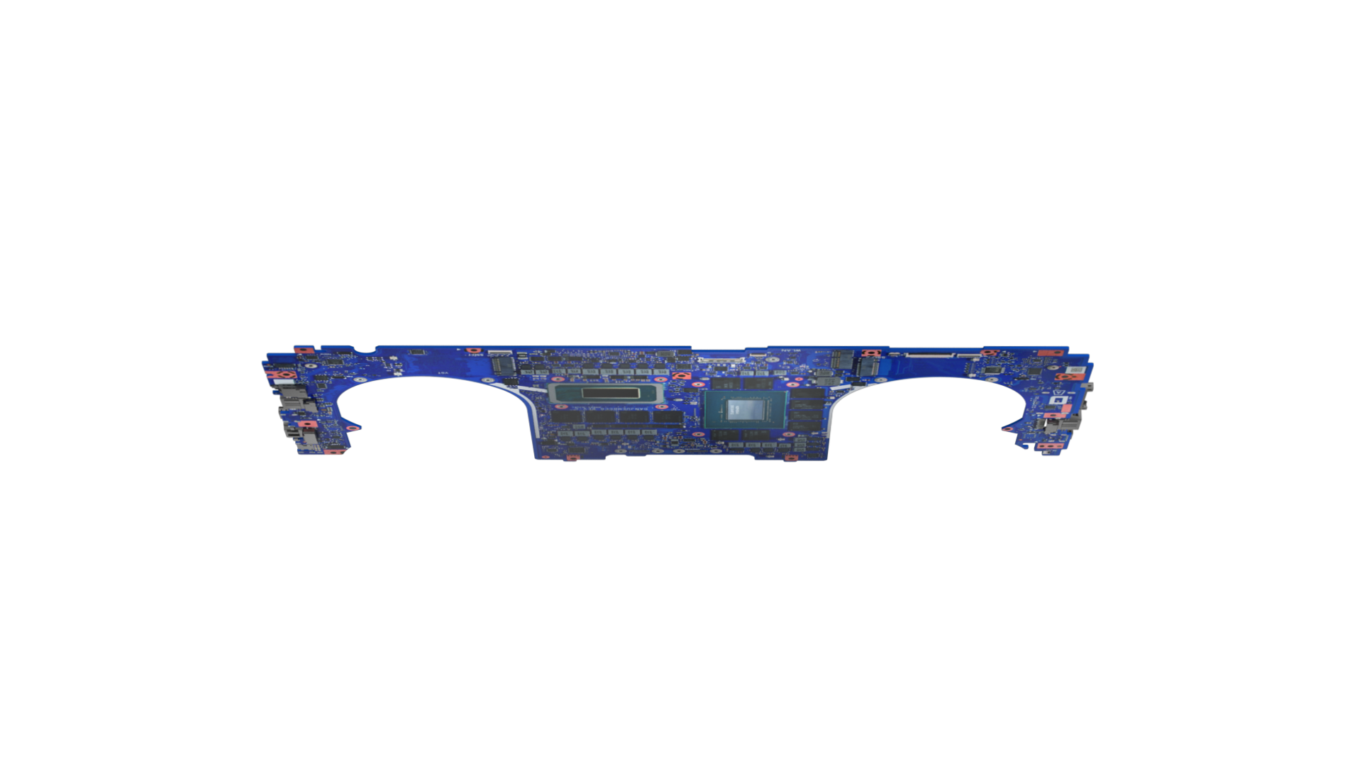 El portátil de placa base pcb