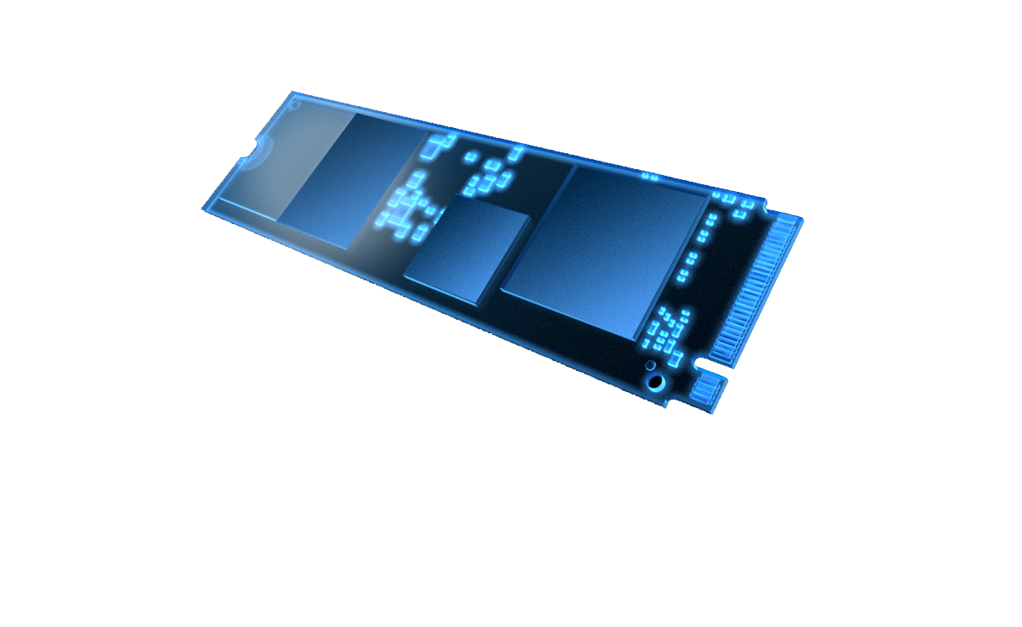 Imagen 2D estilizada de una unidad SSD M.2. - imagen original