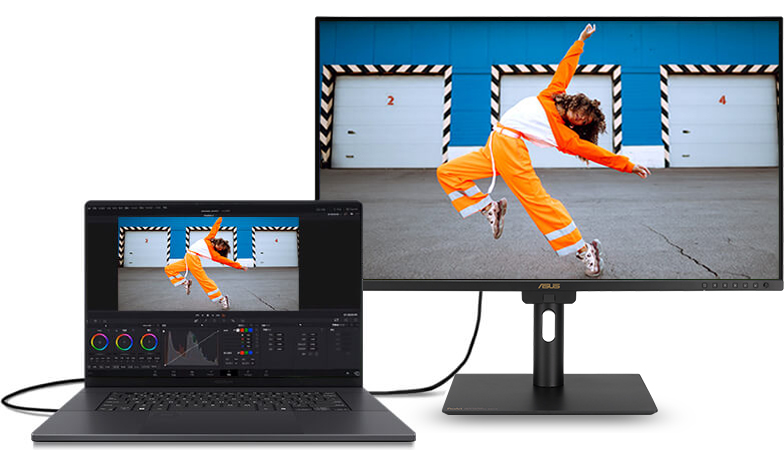 Connecting ProArt Display  and a laptop via USB-C port