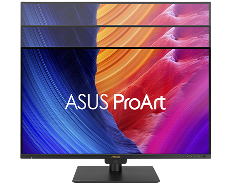 An image of an aurora being shown onThe aurora scenery shows on  ProArt Display