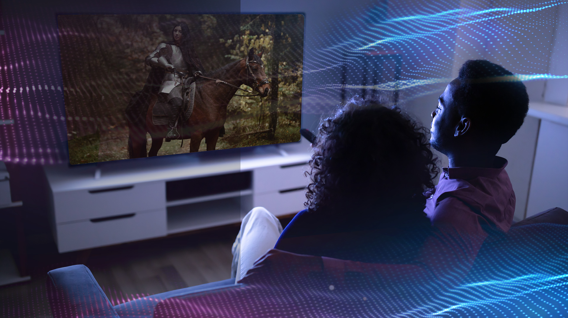 Para ciesząca się streamingiem wideo w wysokiej jakości