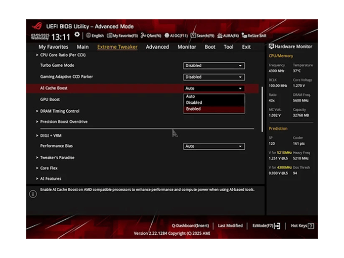 IU ASUS AI CACHE BOOST