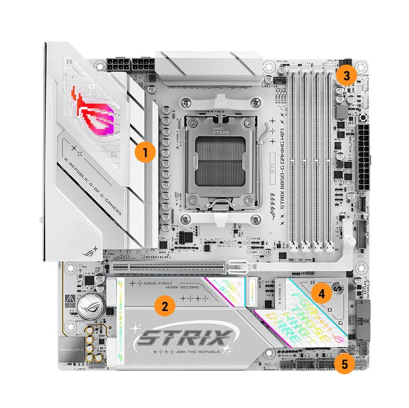 Strix B850-G refroidissement ultime caract&eacute;ristiques
