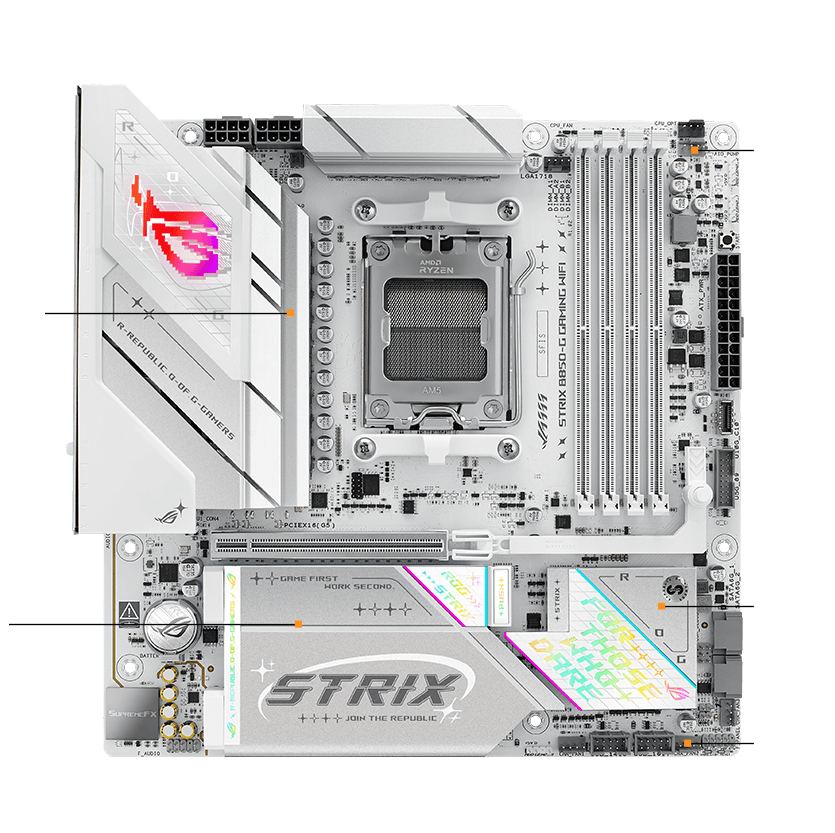 Strix B850-G refroidissement ultime caract&eacute;ristiques