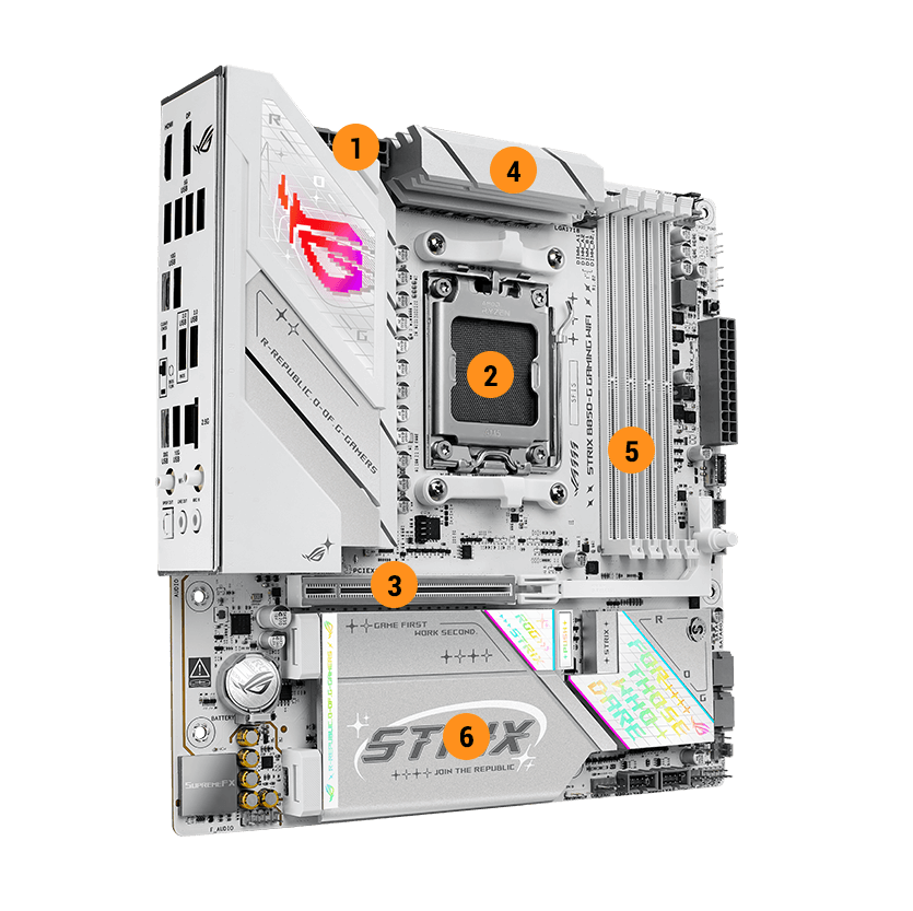 Sp&eacute;cifications de performances de la Strix B850-G