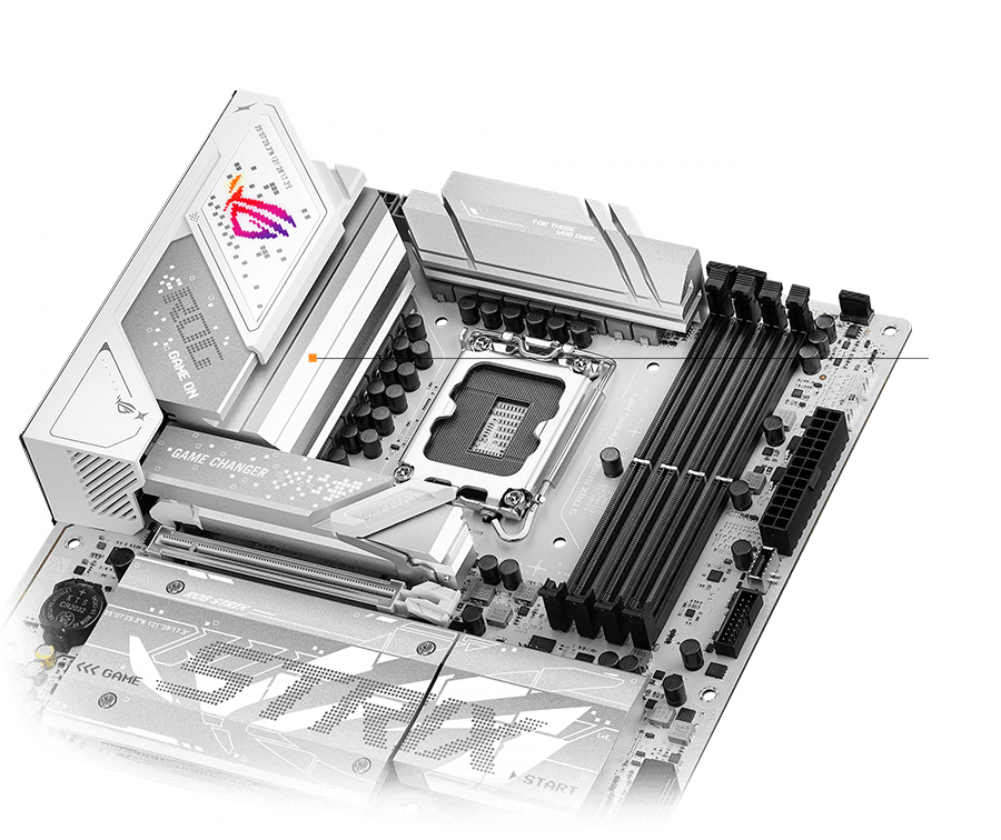 Strix B860-G VRM 散熱設計配置