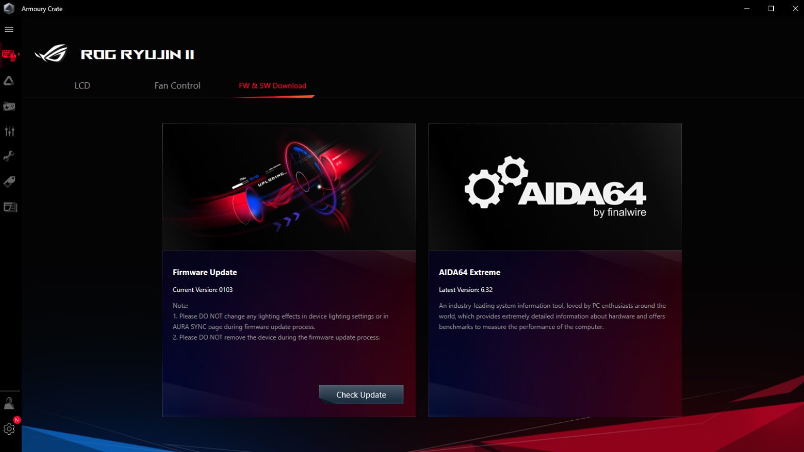 Screenshot der AIDA 64 Extreme Software