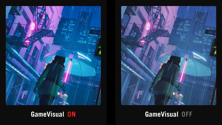 imagen comparativa con el modo RTS/RPG activado y desactivado