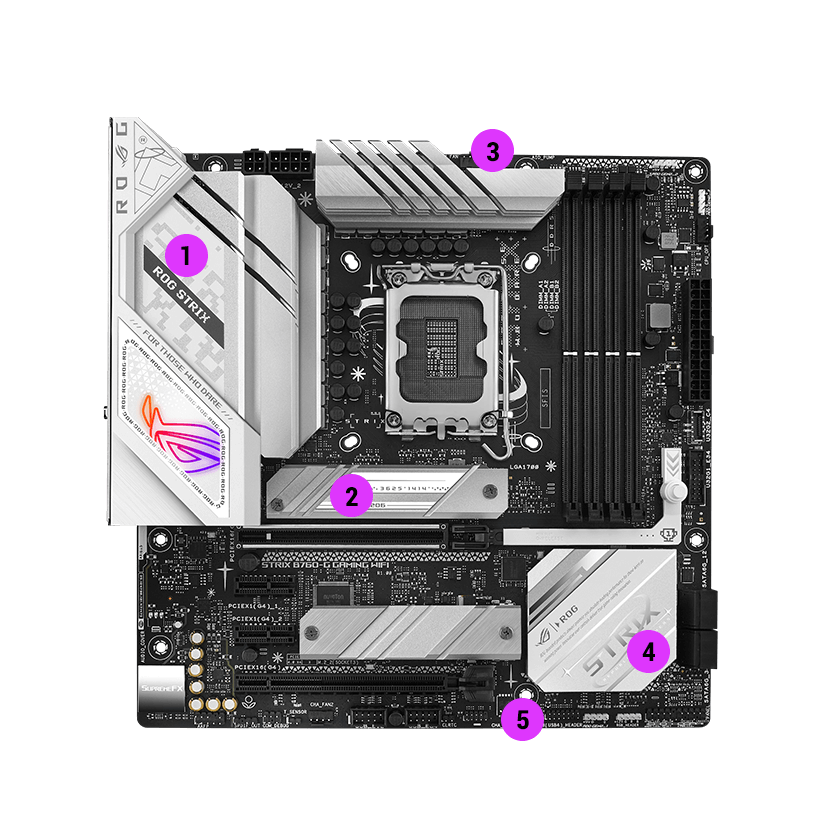 Strix B760-G cooling specifications