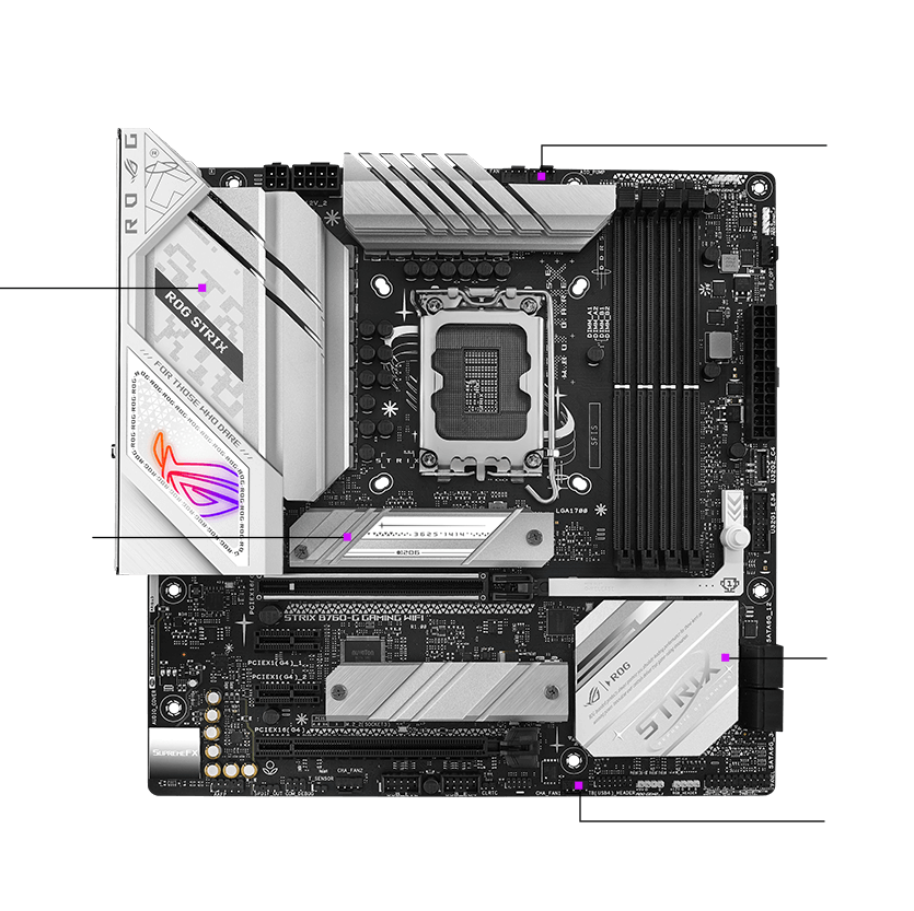 Strix B760-G cooling specifications