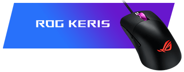 ROG Keris, top angled view