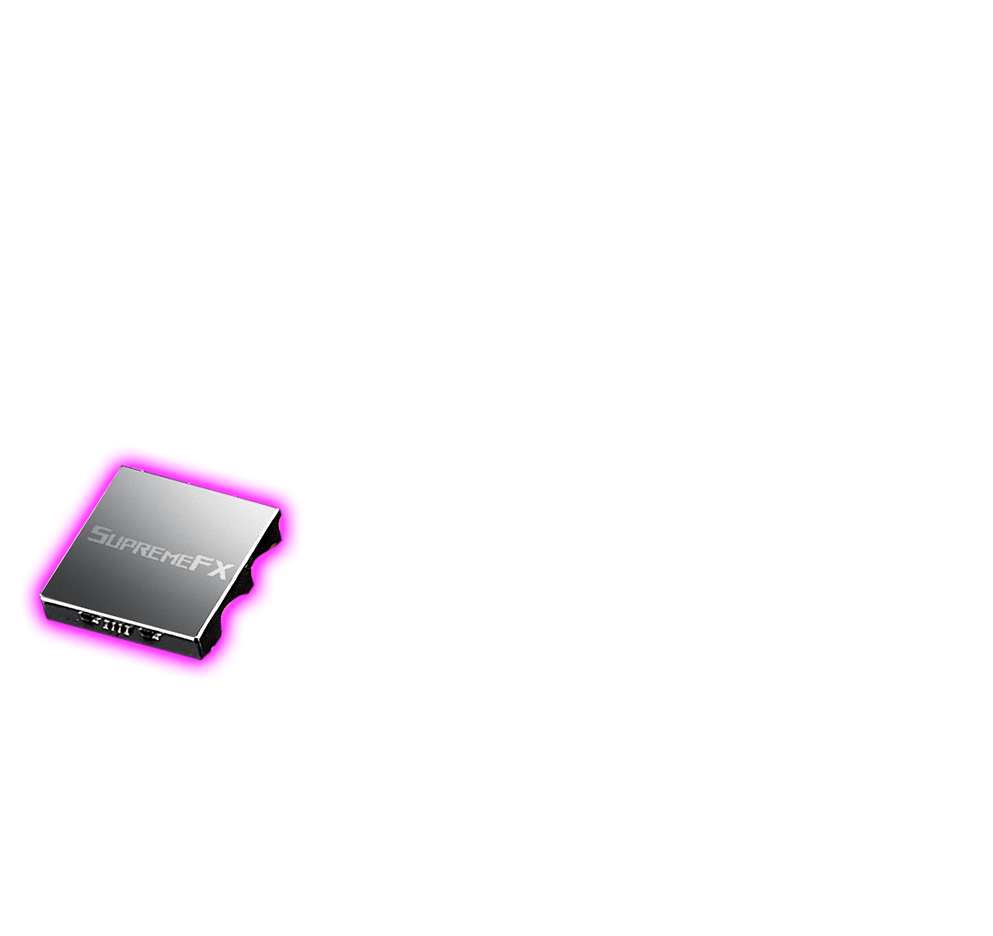 ROG Strix B560-G Gaming WiFi highlighting ROG SupremeFX audio cover