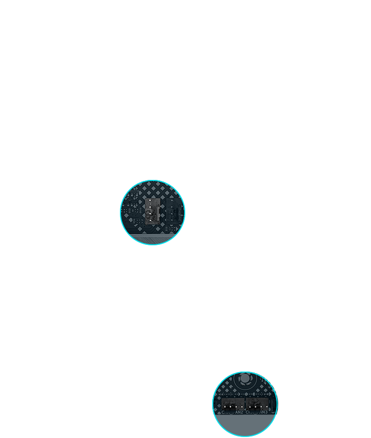 position of 4-pin PWM/DC Fan Header