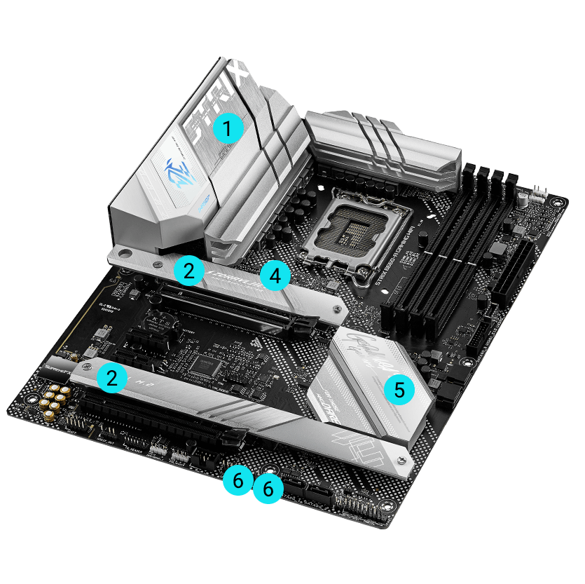 ROG Strix B660-A Gaming WiFi Cooling specs