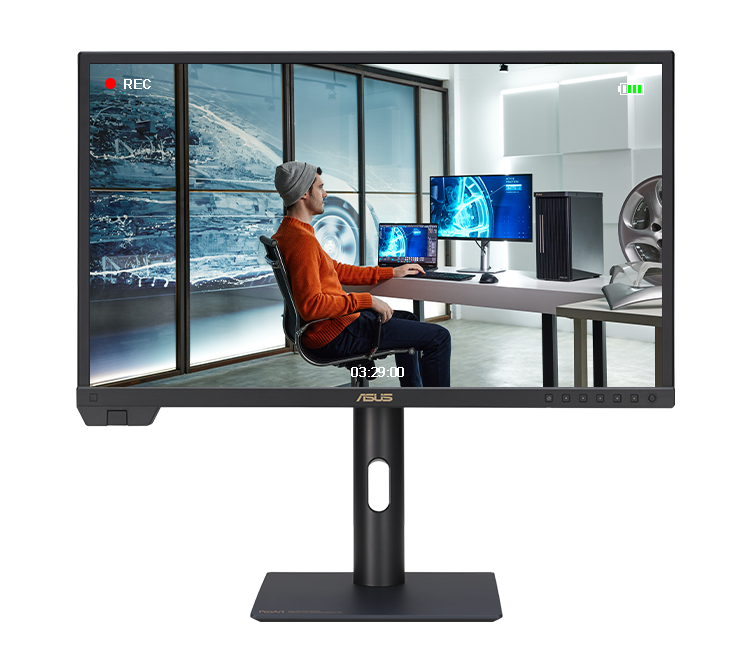 ProArt Display showing a high resolution image on-set.