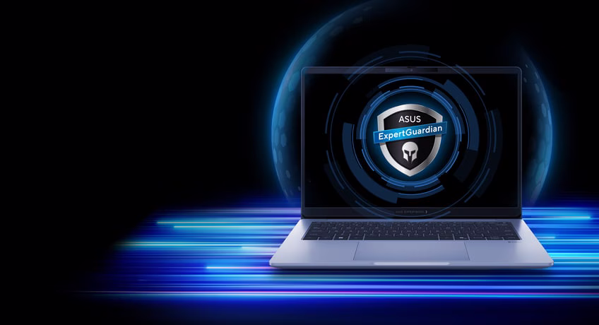 Laptop with lock image to show high security.